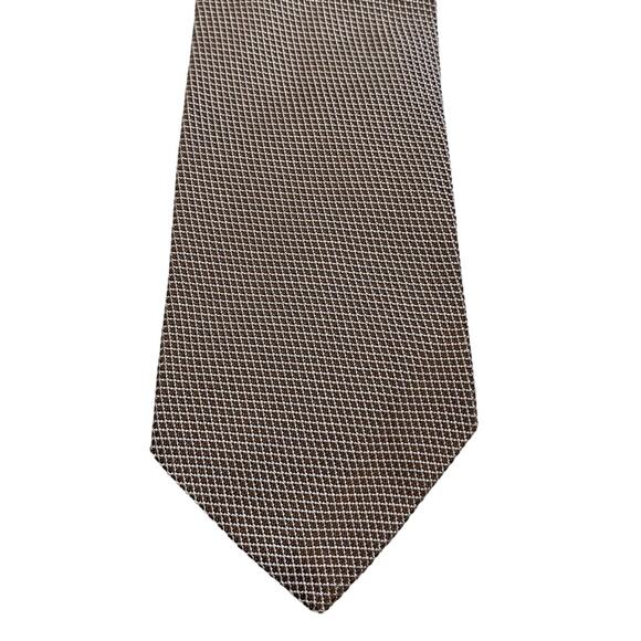 Vintage Hugo Boss Brown 100% Silk Made In Italy Neck Tie - Picture 2 of 9
